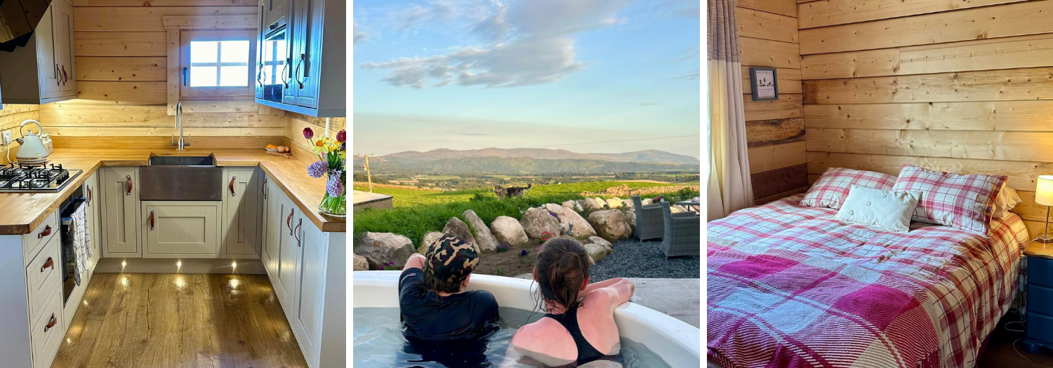 Hot tub views over Cumbria and Lake District